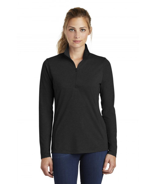 Sport-Tek ® Ladies PosiCharge ® Tri-Blend Wicking 1/4-Zip Pullover Sport-Tek ® Ladies PosiCharge ® Tri-Blend Wicking 1/4-Zip Pullover