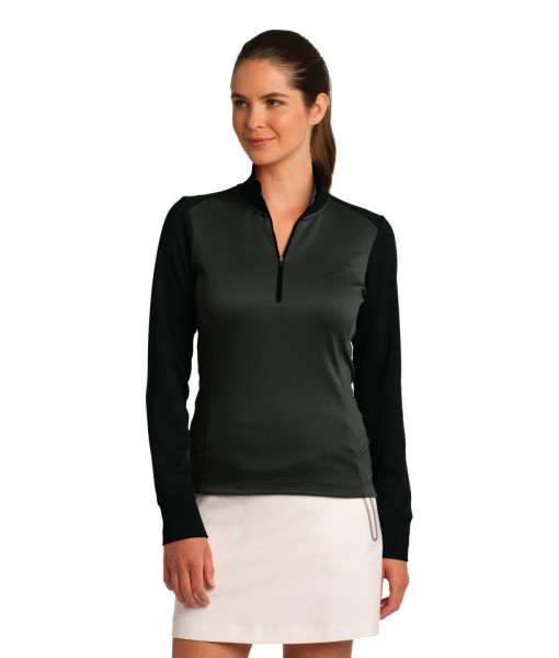 Nike Ladies Dri-FIT 1/2-Zip Cover-Up. Nike Ladies Dri-FIT 1/2-Zip Cover-Up.
