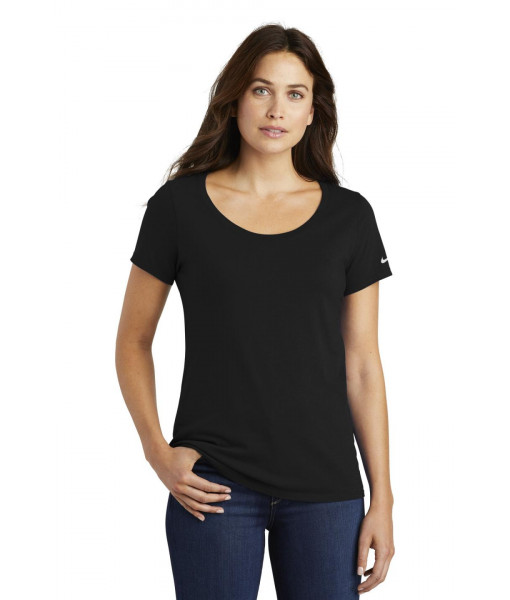 Nike Ladies Core Cotton Scoop Neck Tee Nike Ladies Core Cotton Scoop Neck Tee