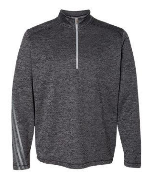 Brushed Terry Heathered Quarter-Zip Pullover - A284