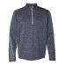 Brushed Terry Heathered Quarter-Zip Pullover - A284
