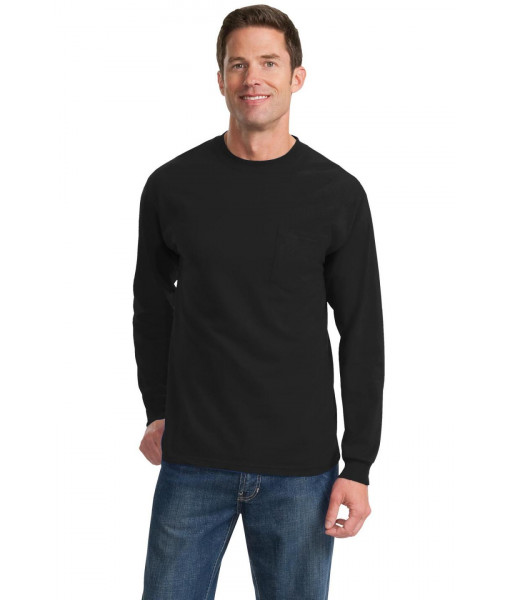 Port & Company ® - Long Sleeve Essential Pocket Tee. Port & Company ® - Long Sleeve Essential Pocket Tee.