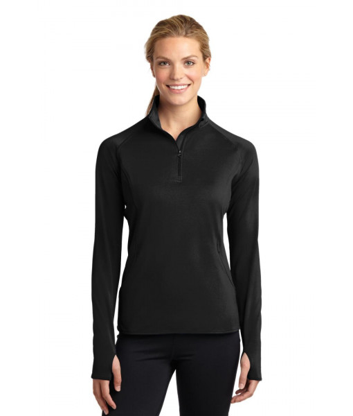 Sport-Tek ® Ladies Sport-Wick ® Stretch 1/2-Zip Pullover Sport-Tek ® Ladies Sport-Wick ® Stretch 1/2-Zip Pullover